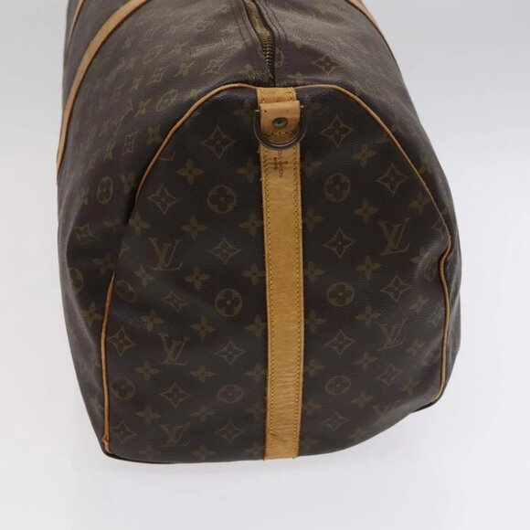 LOUIS VUITTON Monogram Keepall Bandouliere 60 Boston Bag M41412 LV Auth 113099 - Picture 4 of 15